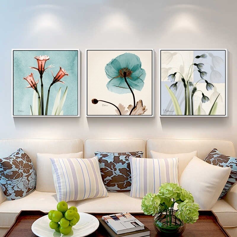 丽画装饰厂家直销店的优惠券大全—现代简约客厅装饰画沙发背景墙挂画