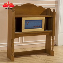 包邮包安装欧美实木书架置物架桌面书柜儿童简易收纳1.2米小书架