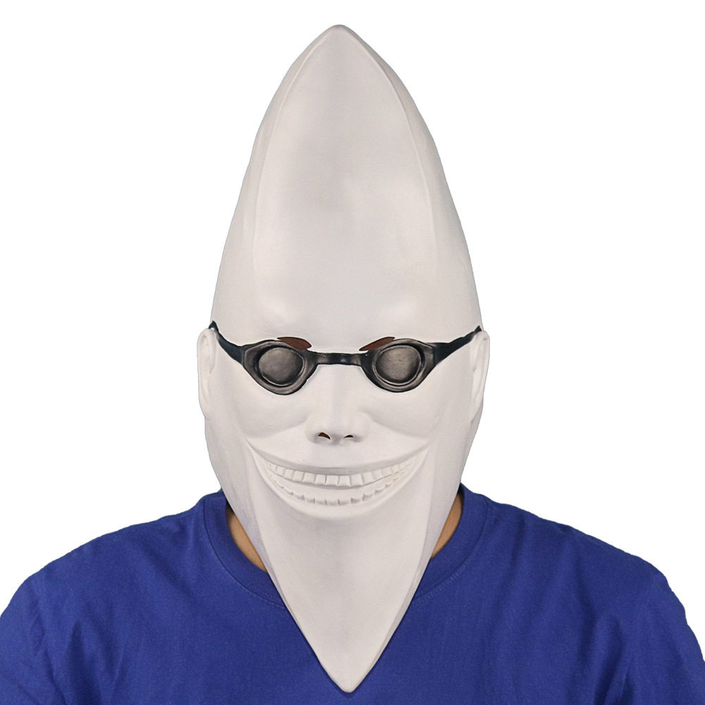 专用面具 白色月亮头套 男女月亮人面具 舞会派对搞怪cos耍帅