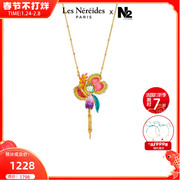 French genuine purchasing les nereides22 orchid dream tropical flower flytrap gem tassel necklace