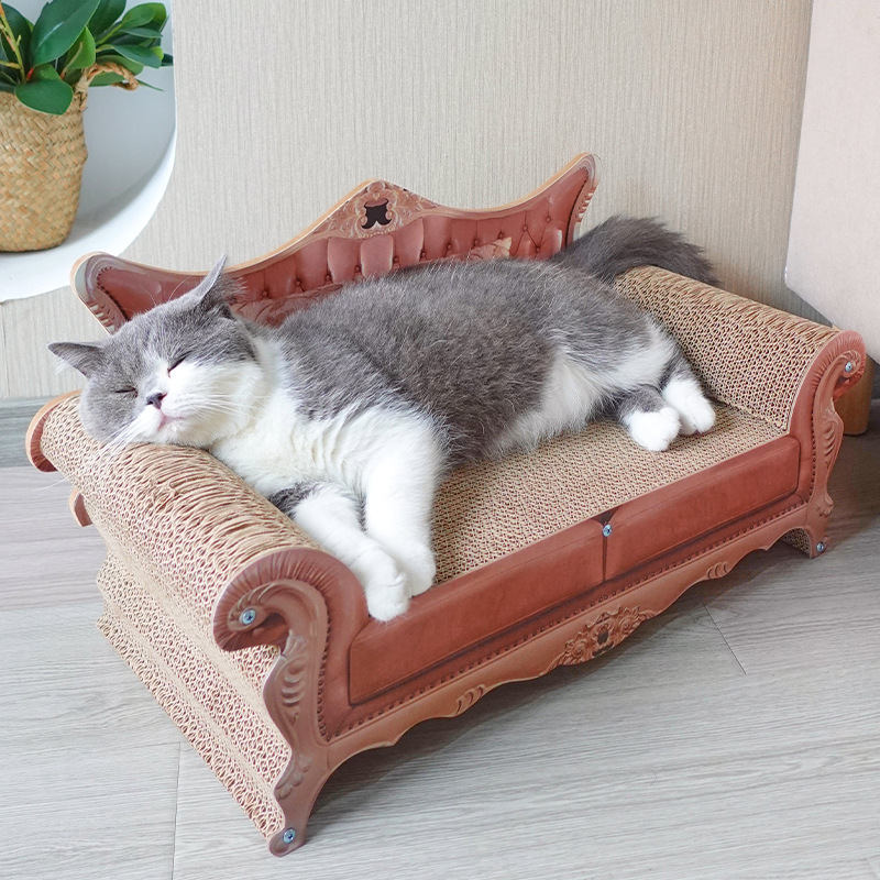 瓦楞纸沙发猫抓板躺椅猫爪板宠物用品猫猫玩具贵妃椅猫抓板猫窝