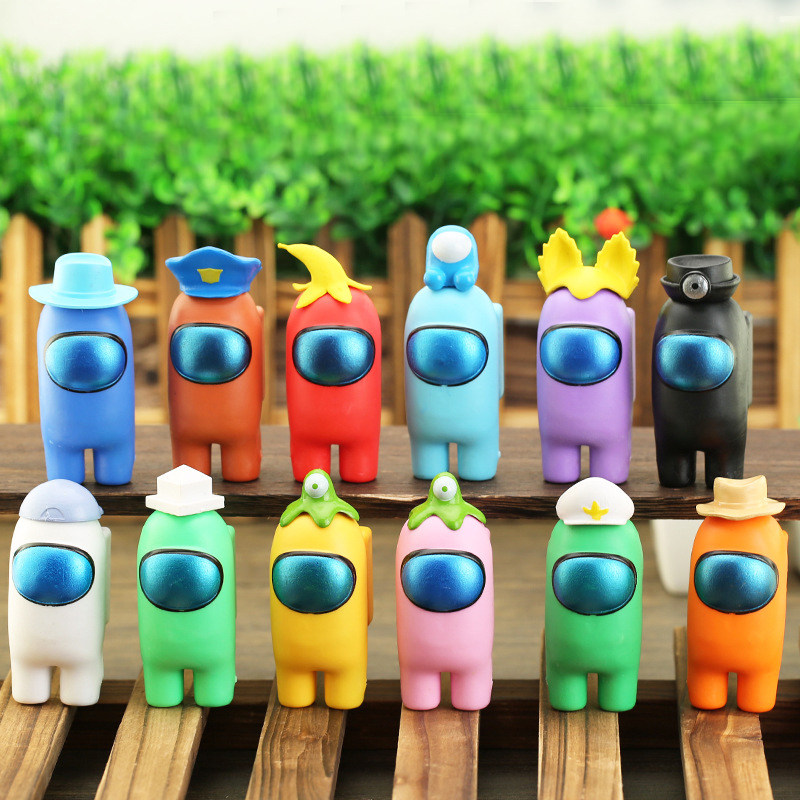 游戏周边人偶玩具狼人杀太空人玩偶手办模型公仔amongus蛋糕摆件