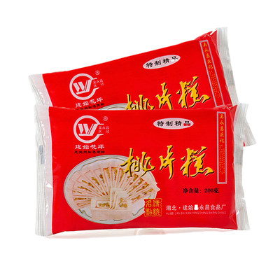 湖北土特产建始花坪庆记传统桃片糕推荐