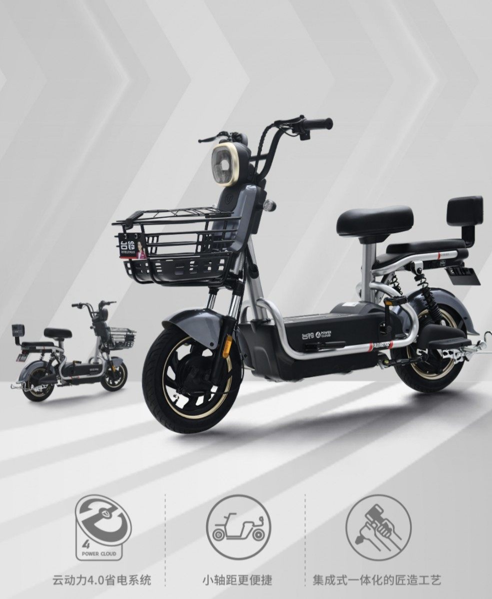 台铃小金牛g超能版新国标石墨烯48v电池小型助力电动自行车