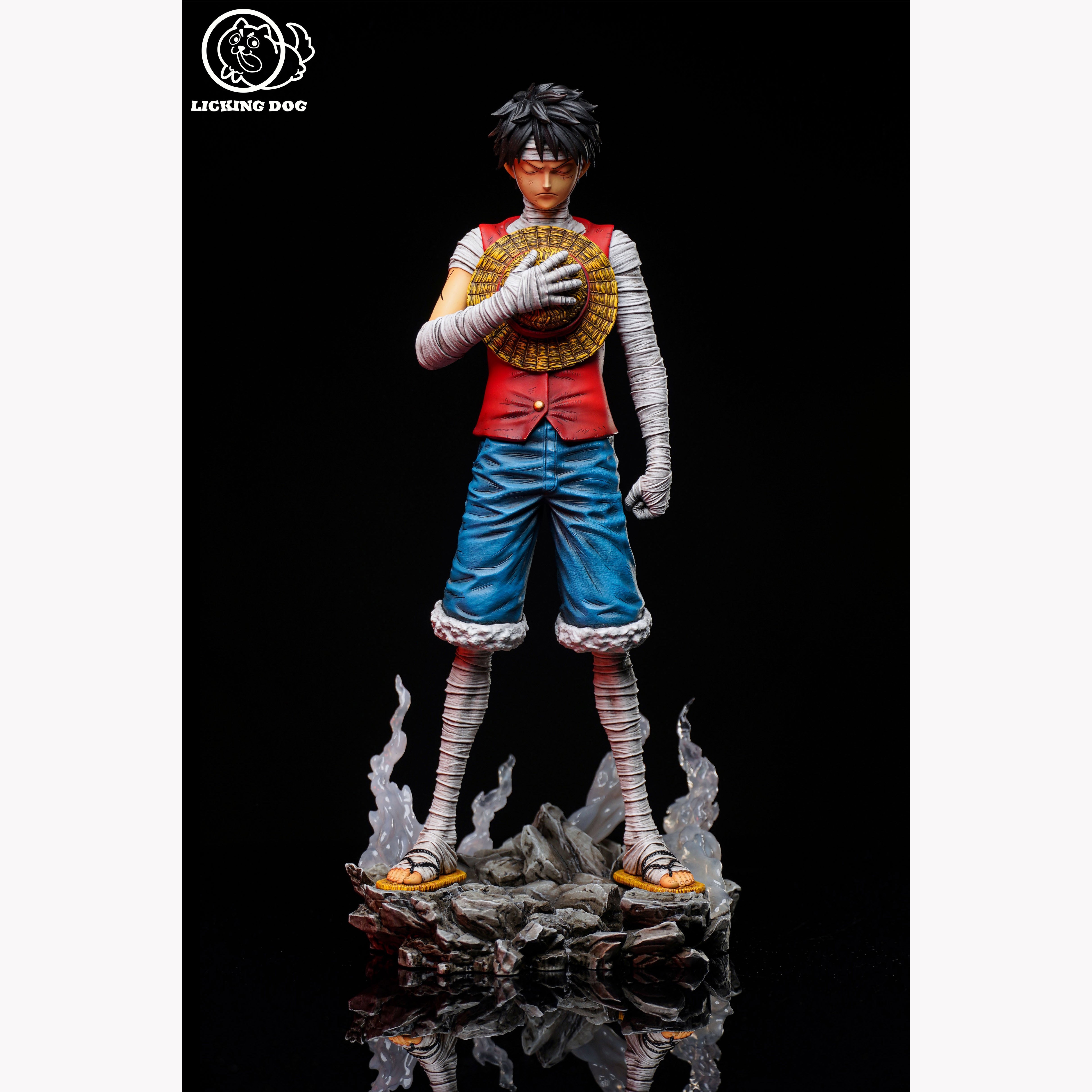 私人订制 licking dog  3d2y 绷带路飞 gk 雕像