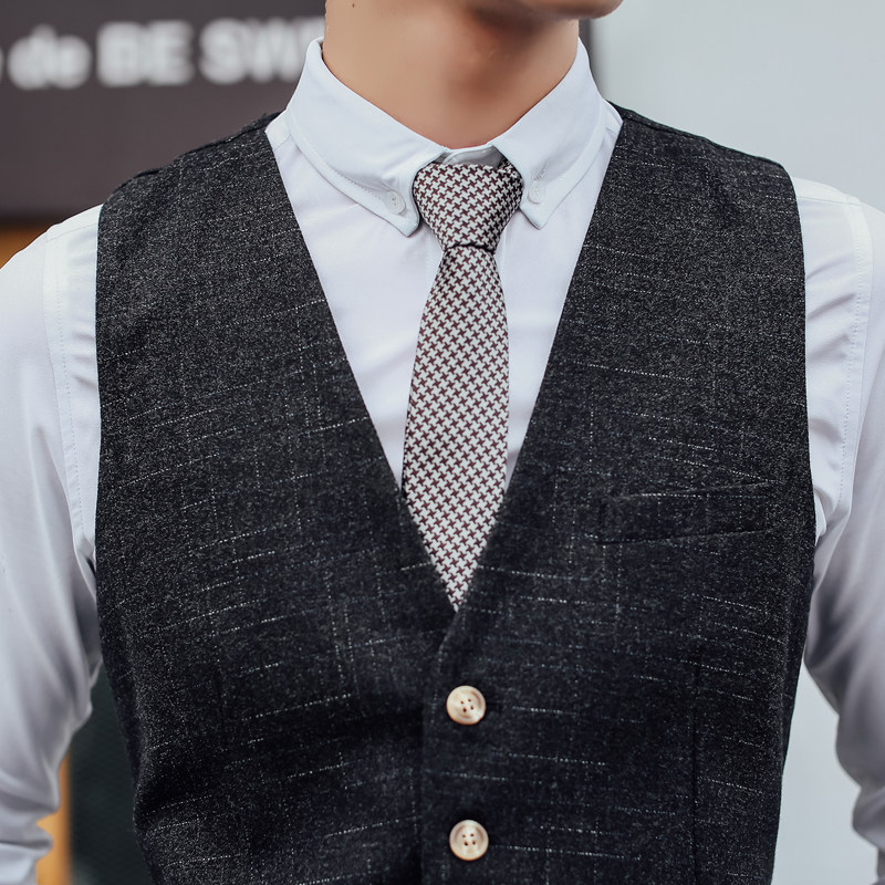 暗纹马甲 男士修身马甲