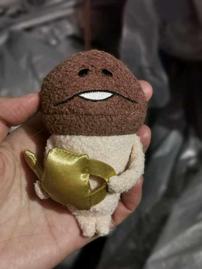 清仓 日单 蘑菇人方吉funghi 滑子菇栽培 毛绒小挂件 抱金水壶款