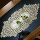 中式欧式布艺绣花桌布茶几巾桌旗桌垫镂空盖巾餐垫餐桌桌垫桌旗