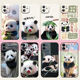 panda大熊猫和花手机壳适用vivox100X90sX80x70x60x50花花s18S17S16es15s12pros9s7萌兰y78+福宝y77周边飞云