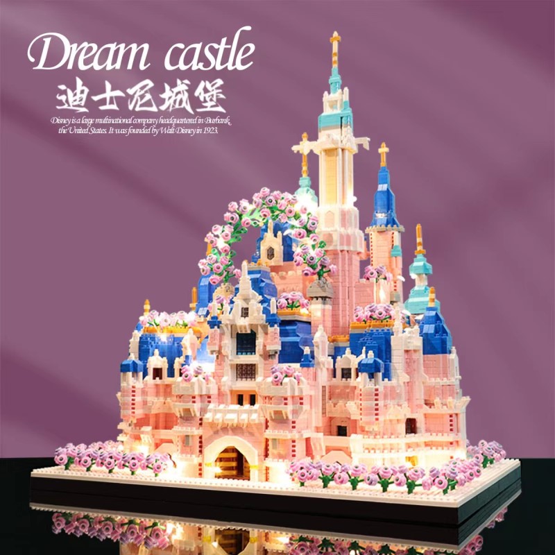 新款积木益智拼装玩具迪士尼公主城堡