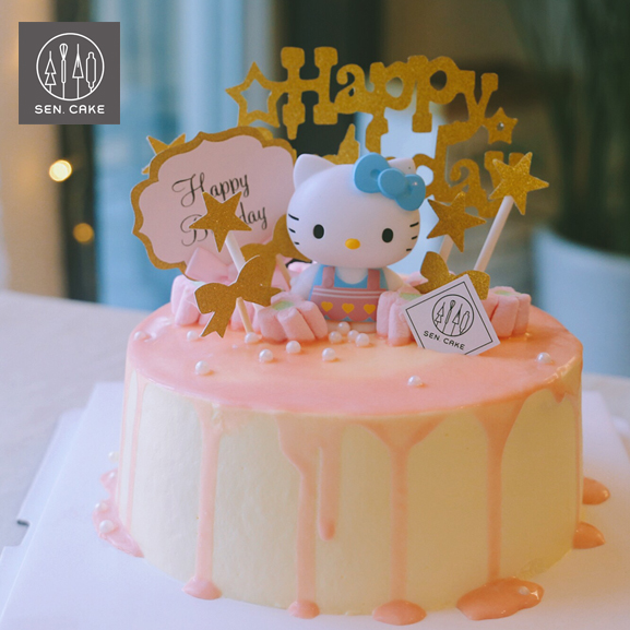 sencake hellokitty凯蒂猫生日蛋糕 武汉同城