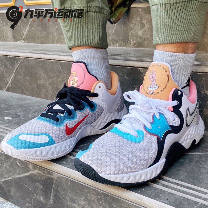 【断码特惠】nike renew空中大灌篮兔八哥男实战篮球鞋cw3406-505