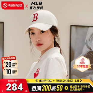 MLB官方 男女帽子2024夏季新款运动帽休闲棒球帽情侣遮阳鸭舌帽