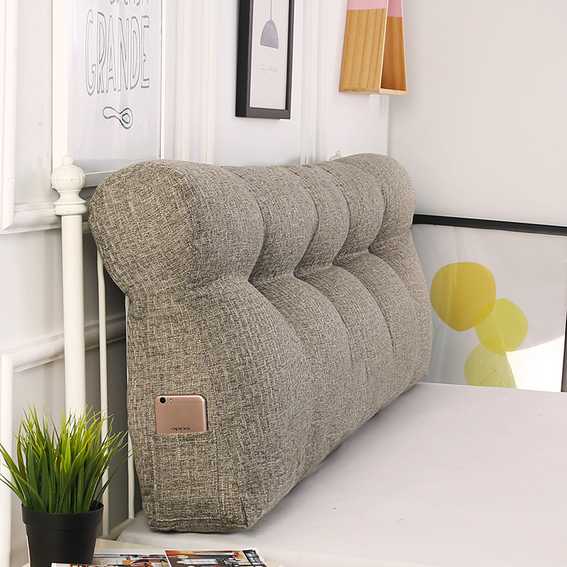 triangle Bedside Cushion Double bedroom backrest Soft roll Washable Tatami Princess Bed curve Cushionin the Home Fabric , Pillow/Pillow  category - from Buy2taobao.com to provide professional Taobao agent buy service