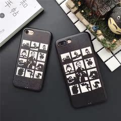 iPhone7手机壳iPhone6 plus保护套黑色宫崎骏挂绳孔7plus苹果6s