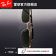 RayBan雷朋墨镜太阳镜金属老钱风窄框男女款矩形复古防晒0RB3717