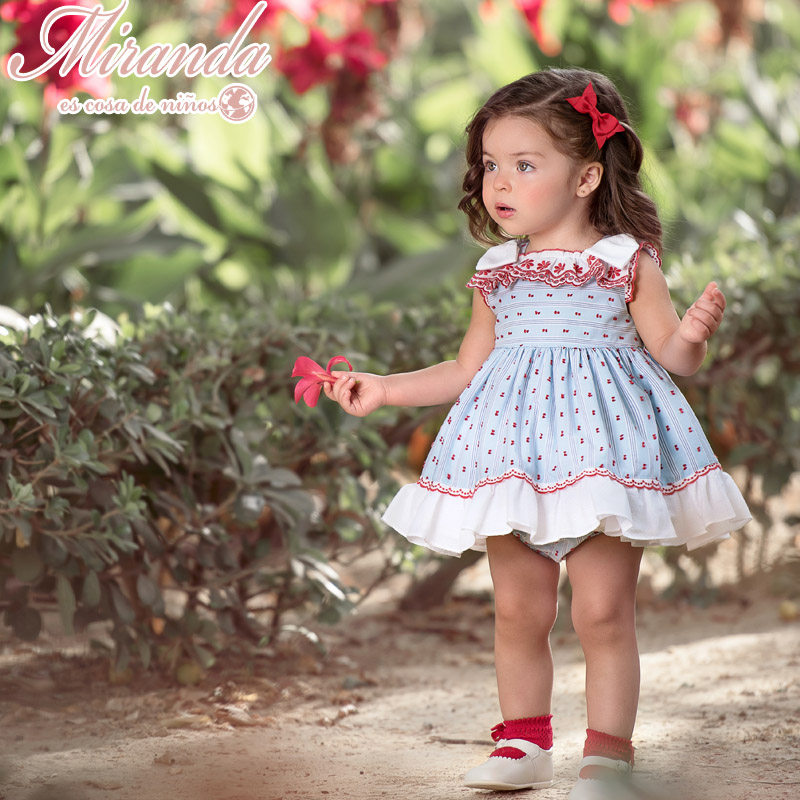 西班牙童装miranda宫廷复古公主裙女童连衣裙礼服儿童夏装