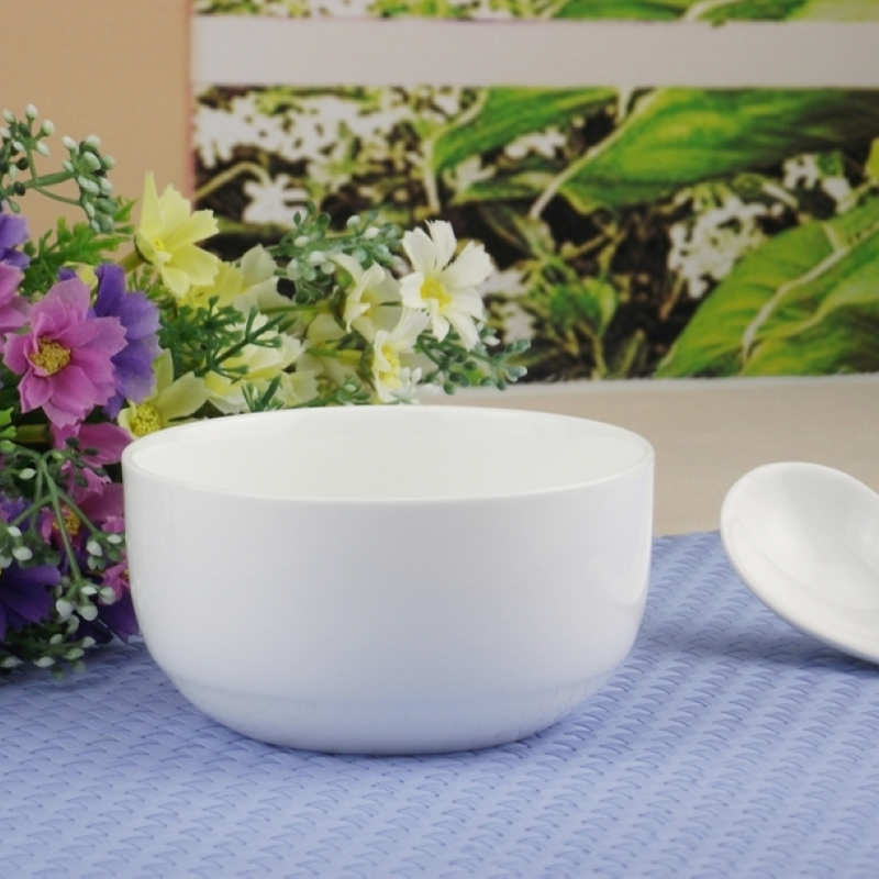 饭碗纯白骨瓷碗家用小碗儿童碗陶瓷碗米饭碗东洋碗韩碗反口碗日式