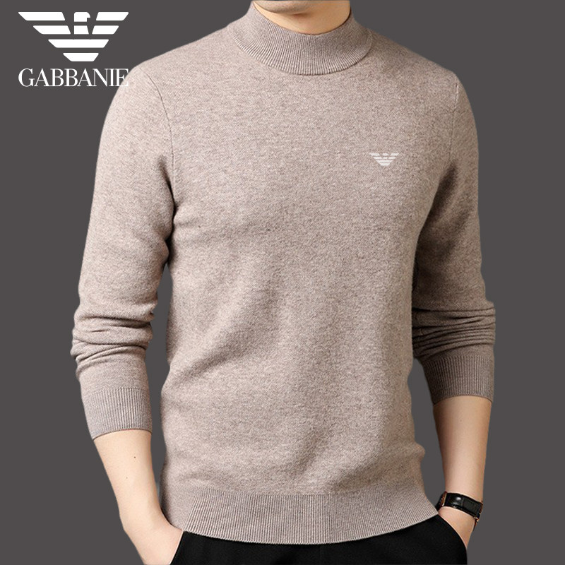 阿玛尼加厚保暖毛衣男