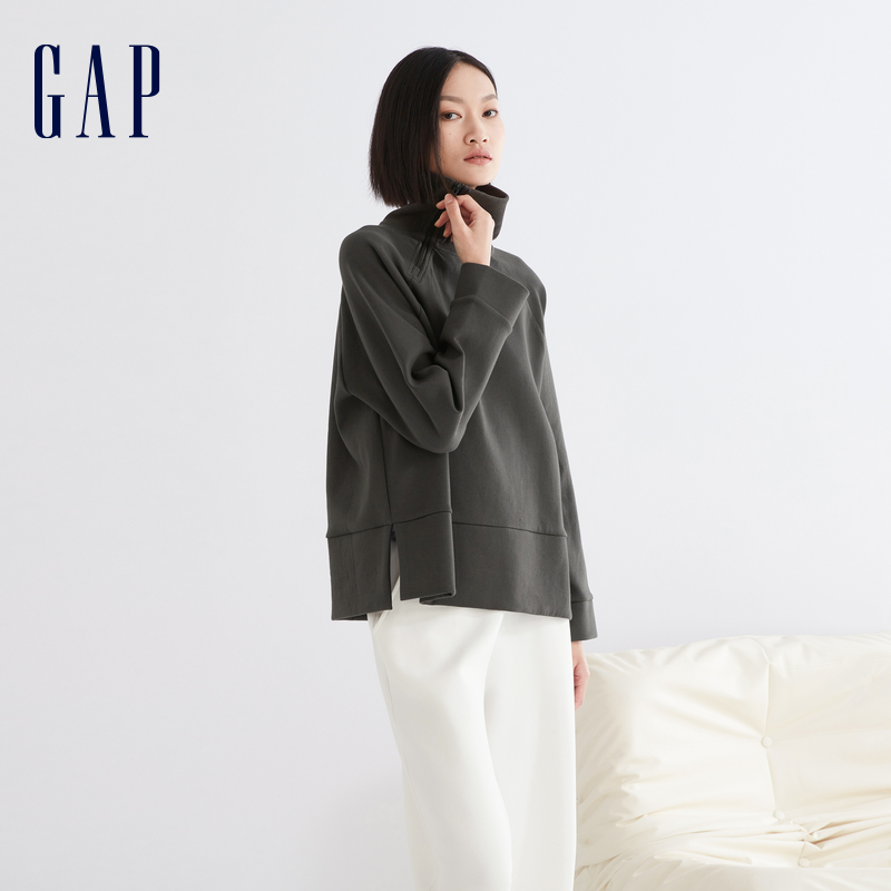 Gap女装冬LOGO休闲太空棉亲肤