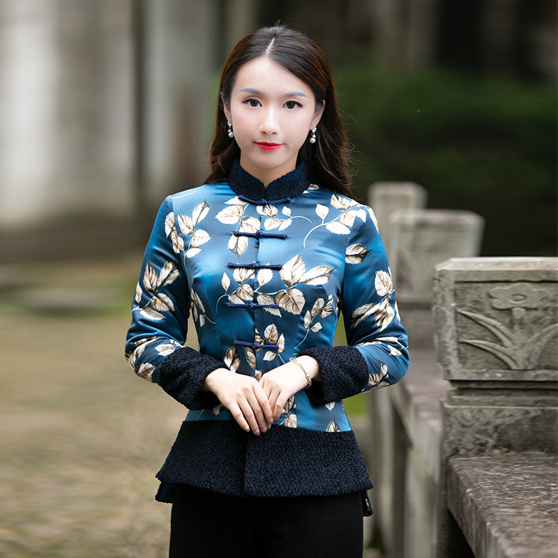 如意风唐装女中国风冬装加厚短旗袍小棉袄上衣时尚中式民国风女装