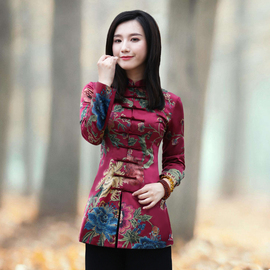 如意风唐装棉袄女复古民族风女装中国风外套秋冬长袖中式上衣茶服