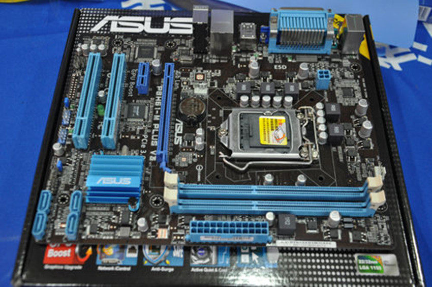 充新asus华硕p8h61-mplusv3h61主板支持1155针主板