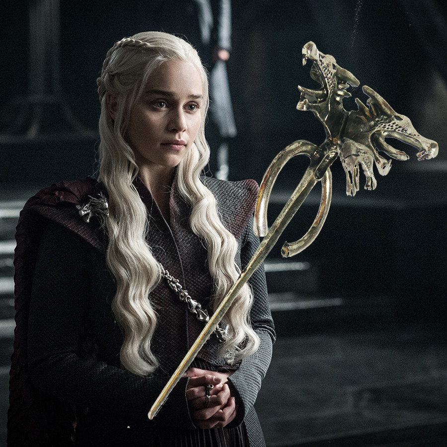 权利的游戏daenerys targaryen丹妮莉丝cosplay龙母胸针徽章道具