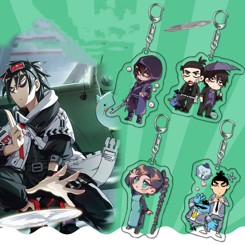 刺客现货挂饰包挂饰挂件亚克力梅花十三柒哥钥匙扣钥匙扣