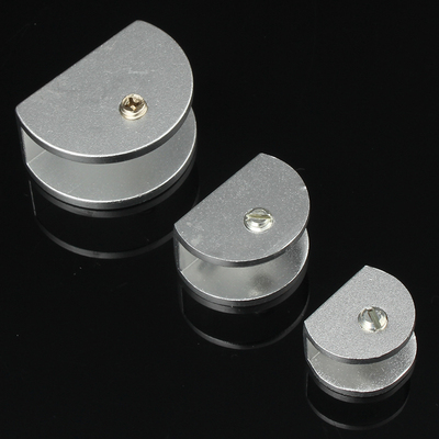 玻璃夹 玻璃托 半圆形太空铝 玻璃夹子 层板夹 固定层板托6-12mm