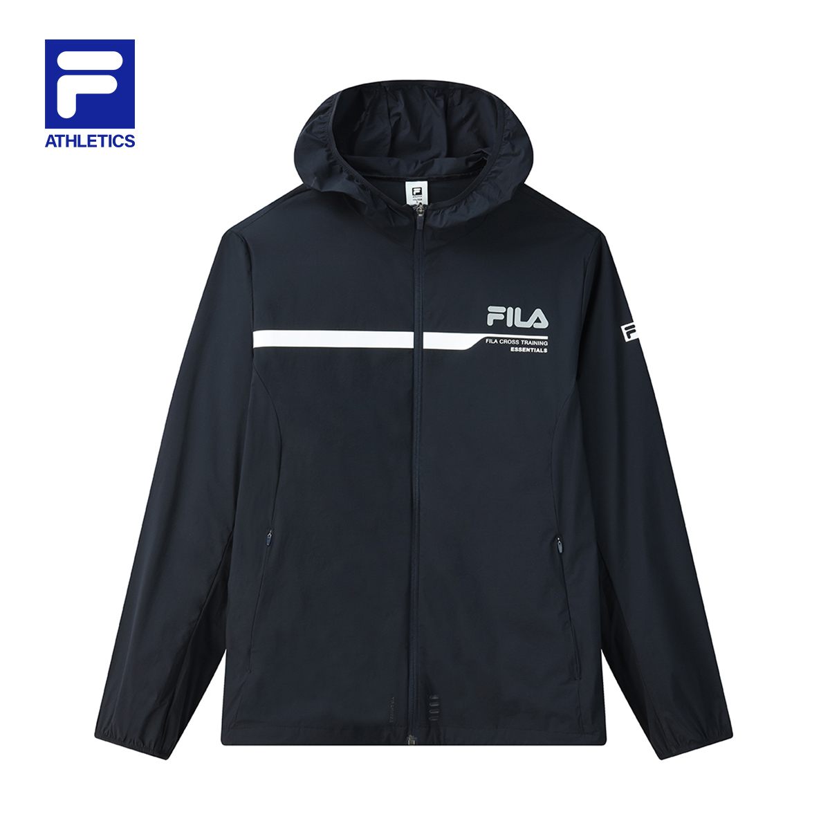 fila athletics 斐乐男士运动外套2021夏季新款舒适运动梭织上衣