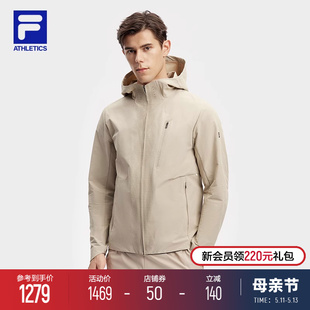 黄景瑜同款丨FILA斐乐外套男2024春季新款轻薄户外上衣运动服夹克