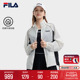 FILA 斐乐官方女士轻薄外套2024夏季新款休闲拼色宽松立领防晒衣