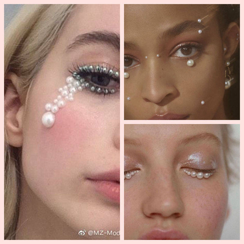 闪钻眼妆贴纸星星贴花免胶水闪粉小钻亮片钻眼部化妆脸上彩妆眼影