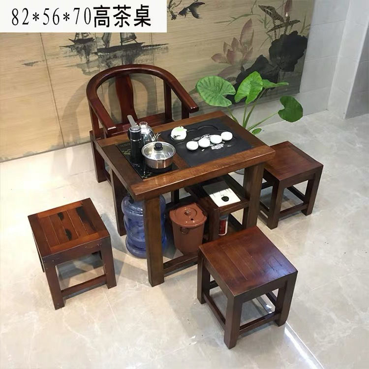 老船木茶桌实木家用小茶台功夫泡茶几简约小户型阳台喝茶桌椅组合|msdalam kategori perabot kediaman, perabot berjenama (NEW), meja teh - dari Buy2taobao.com untuk memberikan perkhidmatan ejen Taobao profesional membeli