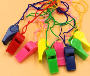 口哨体育用品彩色塑料玩具裁判球迷助威加油武汉求生哨