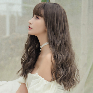 假发中长发女自然蓬松逼真可爱长卷发大波浪隐形无痕全头套玉米烫