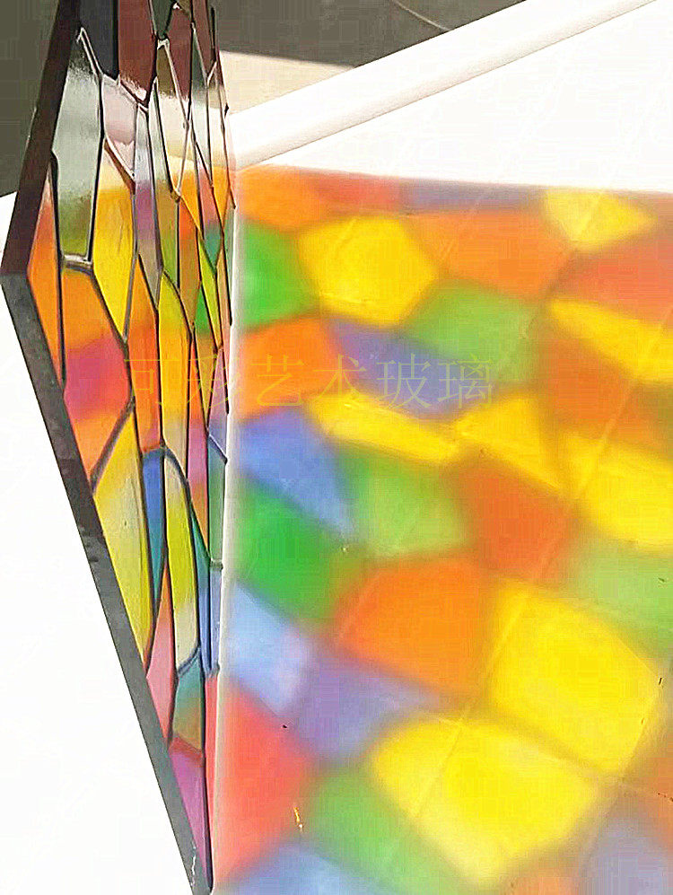 艺术玻璃 马赛克彩色玻璃天花吊顶 彩晶蒂凡尼教堂玻璃 玻璃窗已售