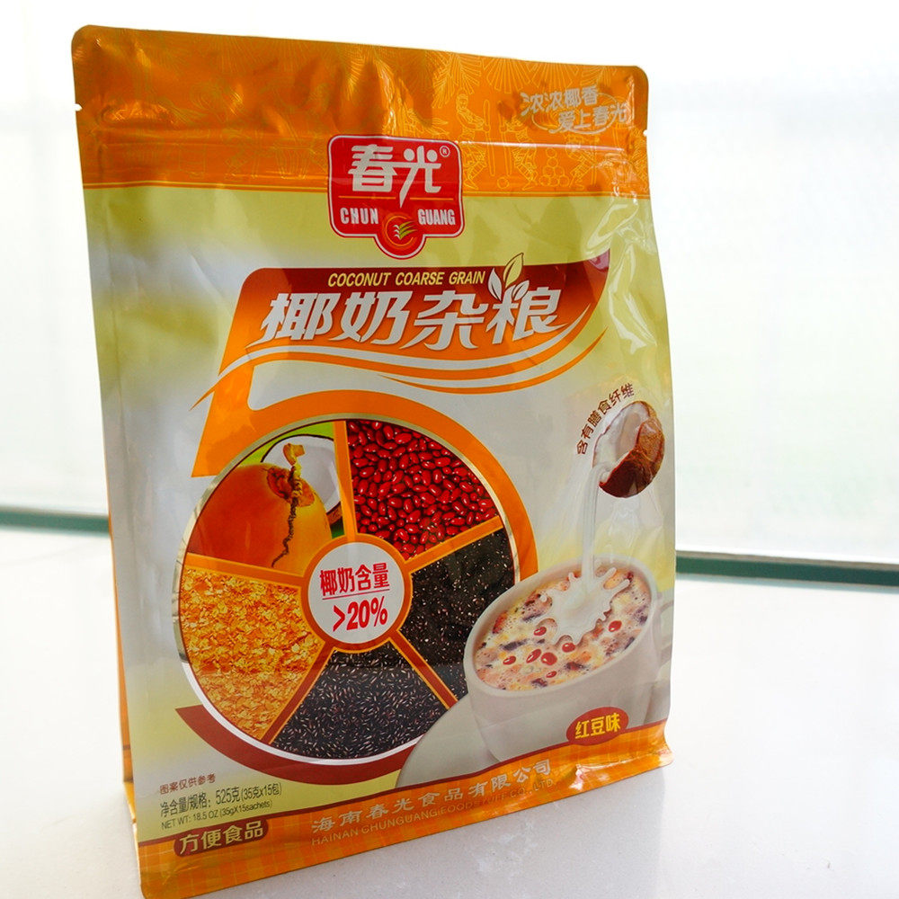 海南特产 春光椰奶杂粮红豆味525克 即食五谷杂l粮 早餐 1袋包邮