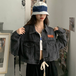 denim short jacket