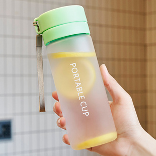 水杯男女生2024新款高颜值水瓶便携防摔耐高温运动水壶塑料茶杯子