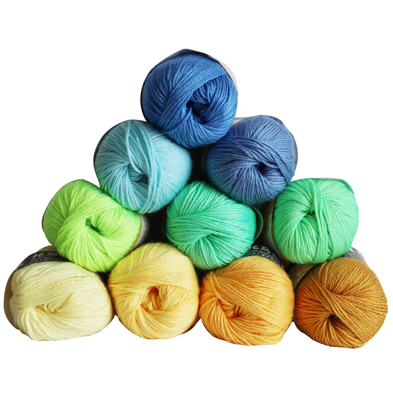 托马斯三利宝宝绒毛线 蚕丝蛋白绒线 中粗婴儿童手编diy特价正品 - 瑞