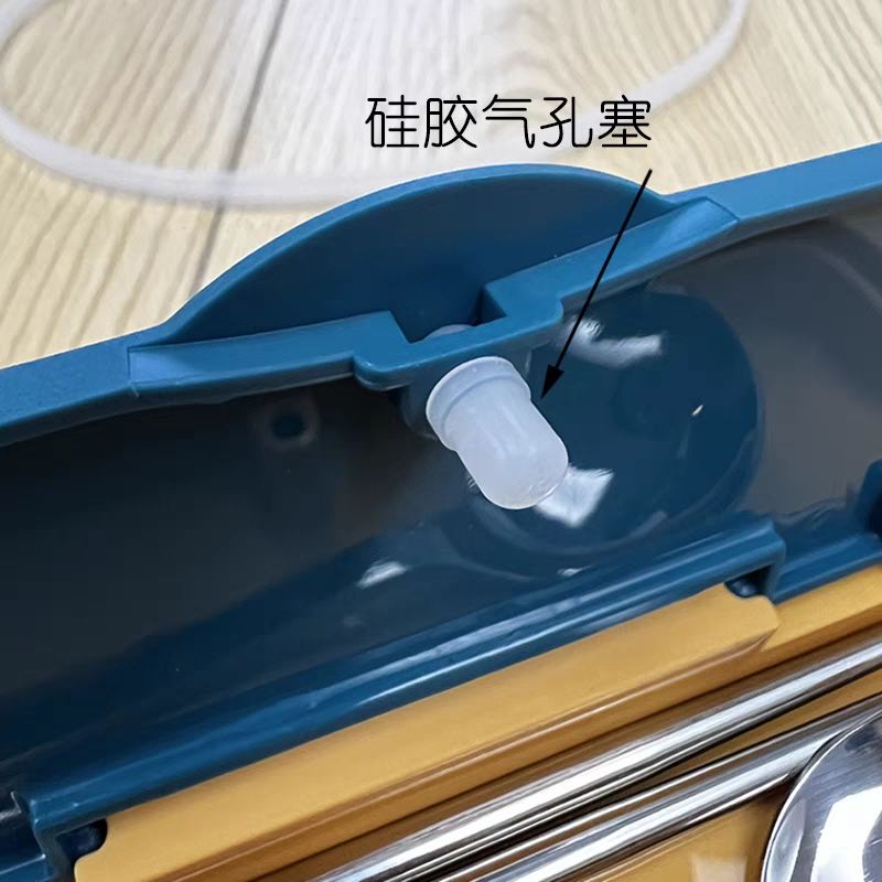 日式儿童保温饭盒塞食品硅胶小扣密封扣气孔塞防漏防尘堵头锁卡扣