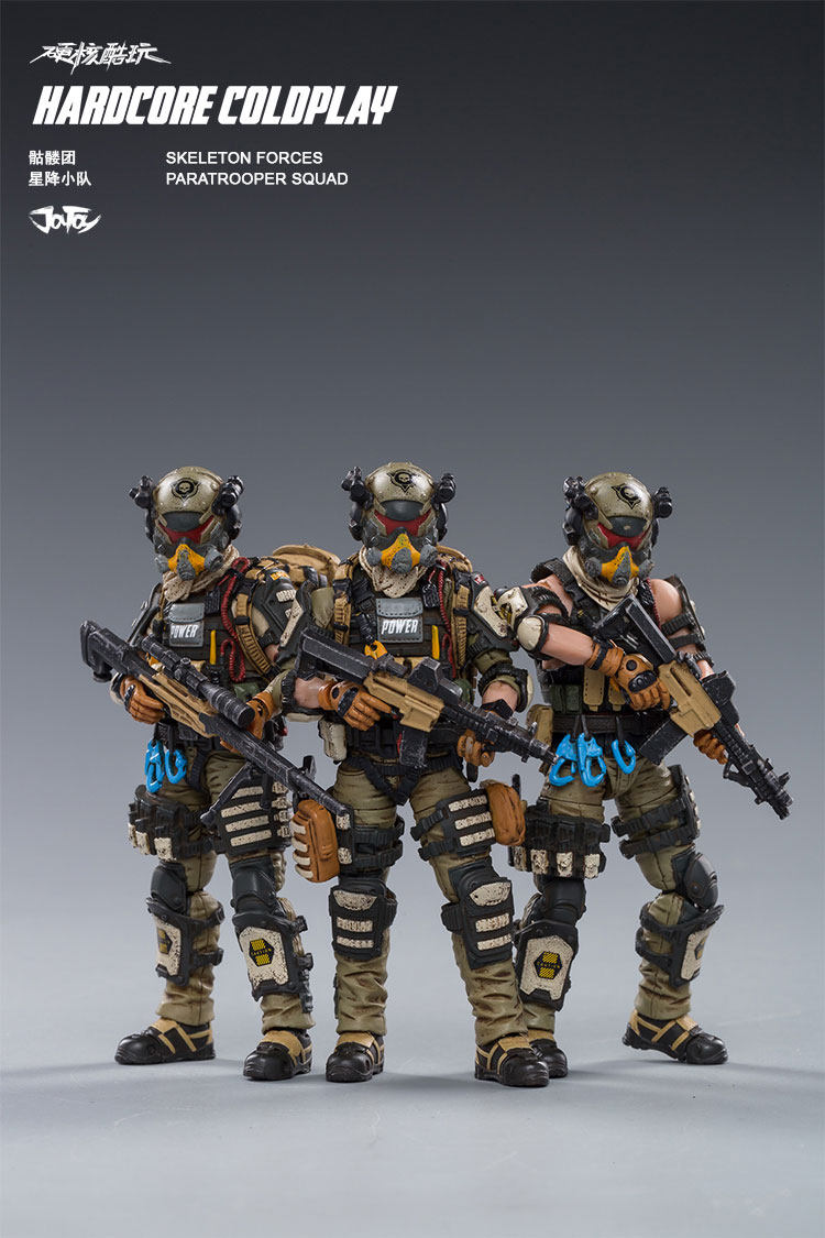 joytoy暗源战星辰系列1:18可动人偶 骷髅团星降小队3.75兵人模型