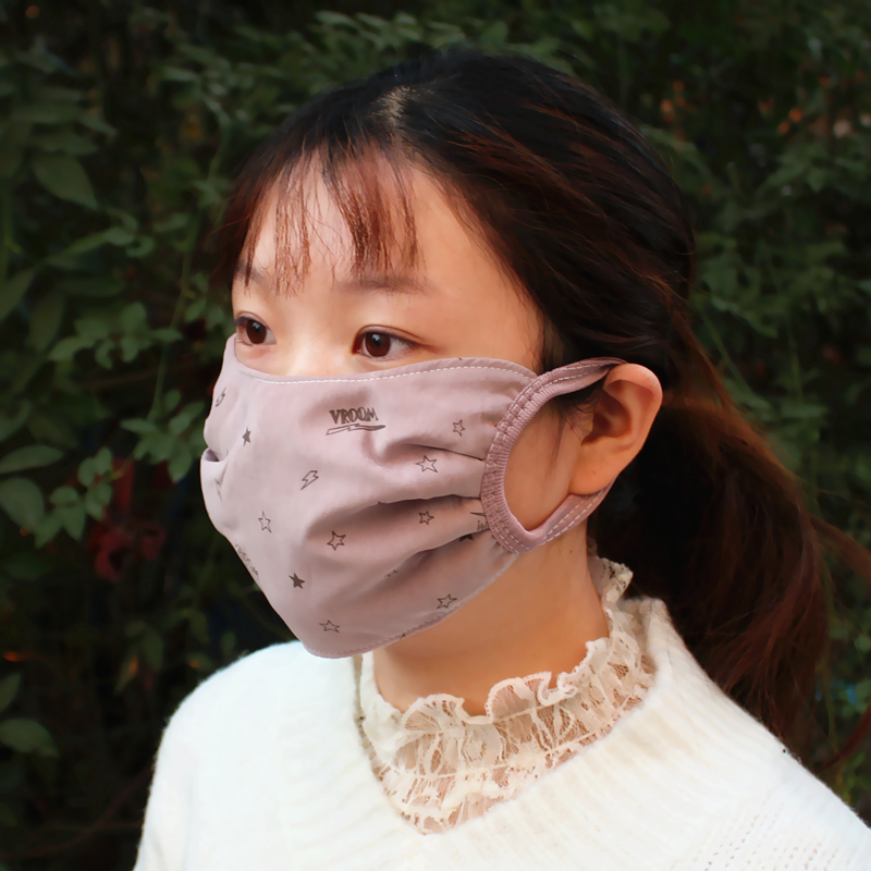 K3女士口罩冬天纯棉加大加厚骑行保暖口罩透气防寒防风易呼吸防护