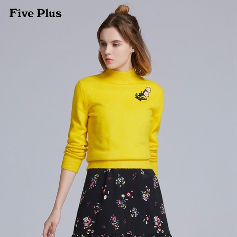 【11-11 219元】Five Plus刺绣图案长袖套头毛衣2JD4035660