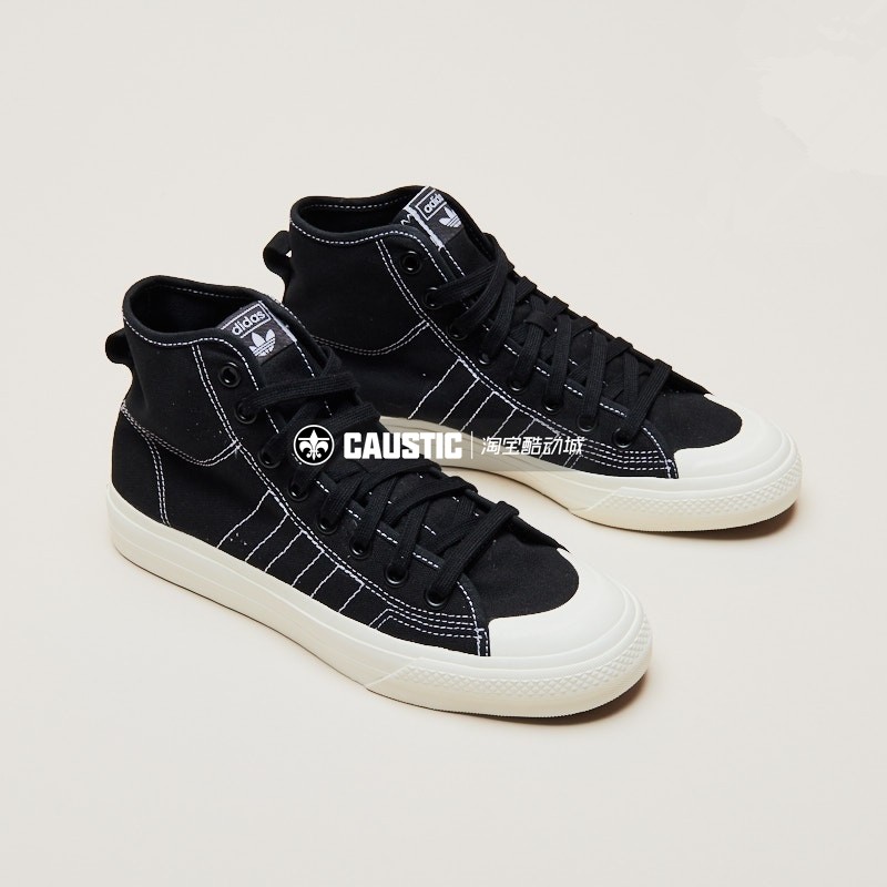 阿迪达斯adidas三叶草nizza易烊千玺男女帆布运动鞋f34057/f34941