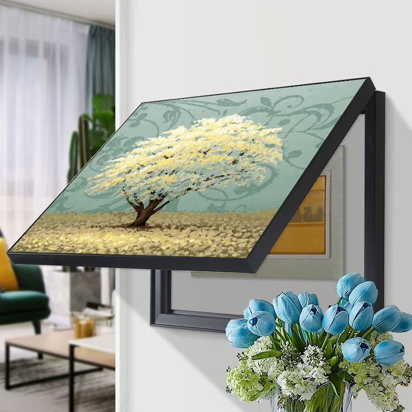 电表箱装饰画免打孔北欧简约现代遮挡客厅总开关电源配电箱电盒子商品