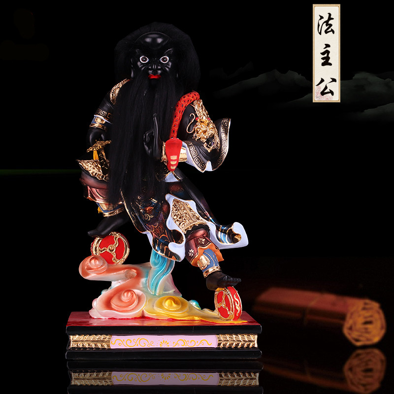 木雕取芯老樟木法主公神像 道教居家供奉 张公圣君张公爷摆件新品