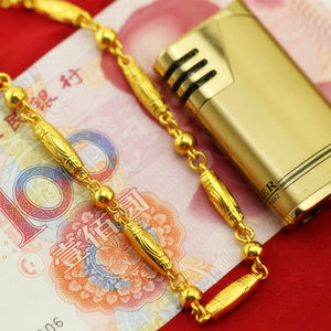 男士项链霸气黄金土豪金图片